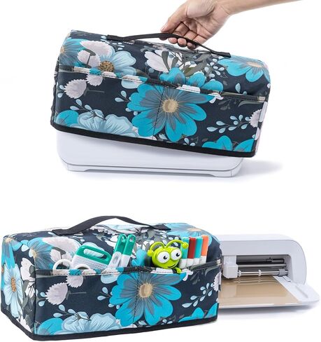 AMOIGEE Dust Cover Compatible with Cricut Joy Xtra Smart Cutting Machine, Cricut Cover with Pockets for Cricut Accessories, Cricut Tools(Patent Pending!) in Saudi Arabia