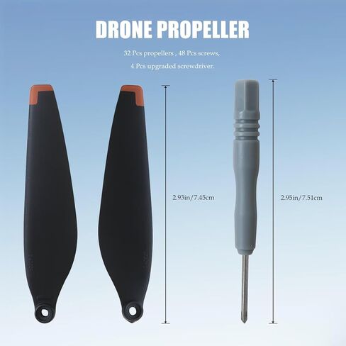 New for DJI Mini 4 Pro & Mini 3 Pro Propeller Replacement - 32 Pcs Blades with Tools in Kuwait