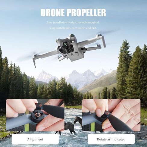 New for DJI Mini 4 Pro & Mini 3 Pro Propeller Replacement - 32 Pcs Blades with Tools in Kuwait