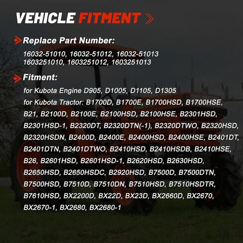 16032-51010 16032-51012 16032-51013 Fuel Injection Pump for Kubota D905 D1005 D1105 Engine B1700 B2100 B2320 B2400 B2650 B7500 BX2200 BX2680 RTV1100 RTV1140 KX41-2 KX61-2 F2560 F2880 in Kuwait
