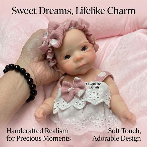 10Inch Full Body Silicone Baby Dolls Can Open Mouth Silicone Reborn Newborn Girl Dolls that Look Real in Kuwait