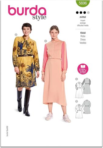 Burda Style X05696BURDA Misses' Dresses Sewing Pattern Packet, Design Code B5696, Sizes 10-22 (36-48) in Saudi Arabia