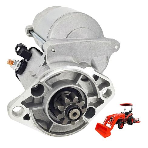 محرك بدء التشغيل TC620-16800 متوافق مع Kubota L3301(DT/F/H) L3302 L3901 (DT/F/H) L3902 الجرارات استبدال # 128000-2130 128000-2131 228000-2050 9722809-105 TC62016800 in Kuwait
