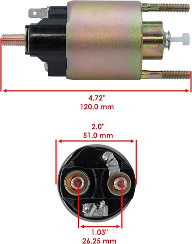 Caltric Starter Solenoid Compatible With Kubota Tractor G2160 Gr2100 B21Tl B21Tlb Kubota 21Hp in Kuwait