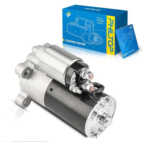 PHILTOP New Starter Motor Replacement for Ford for 2000-2004 Focus 2.0L Automatic OE:6655N 98AB11000EC, YS4Z11002EA, YS4Z11002EB, 6655, 6655N, YS4Z11002EBRM, 98ABEC, YS4Z11002EARM, 91025894, 66558 in Kuwait