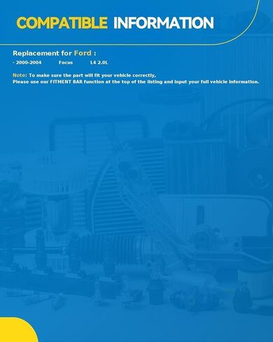 PHILTOP New Starter Motor Replacement for Ford for 2000-2004 Focus 2.0L Automatic OE:6655N 98AB11000EC, YS4Z11002EA, YS4Z11002EB, 6655, 6655N, YS4Z11002EBRM, 98ABEC, YS4Z11002EARM, 91025894, 66558 in Kuwait