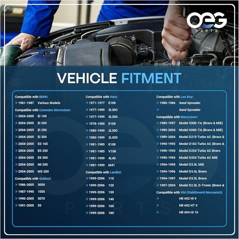 قطع غيار OEG بداية جديدة متوافقة مع Cummins MERCRUISER Stern Drive ES165 ES250 ES300 MS200 2.8L 4.2L 50801333980، 50854178، 20540106، IS1033، 41024112، SBO0087 in Kuwait