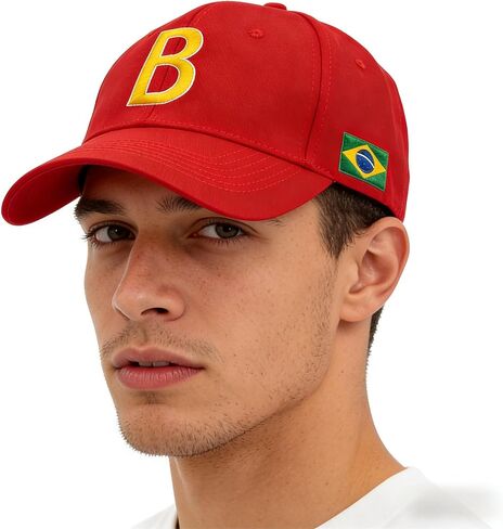 Brazil Flag Baseball Caps Men Women Spring Summer Letters Embroidered Classic Adjustable Hat in Saudi Arabia