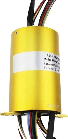 1pcs Gold seller 1 channel 1000M Ethernet slip ring collector connector hole 12.7mm rotating Slip Ring in Saudi Arabia