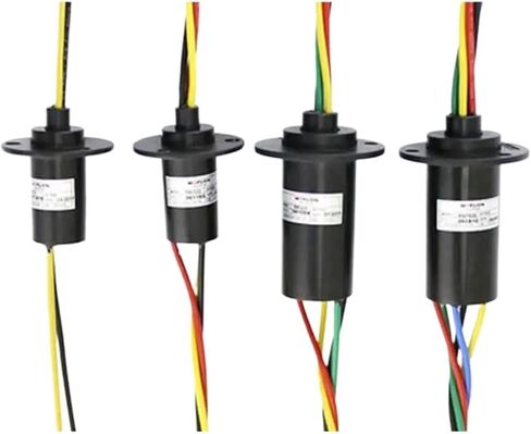 1pcs 2/3/4/5/6/12 Wires 2/5/10/20/30A Circuits 250Rpm Slip Ring 600V for Monitor Robotic IP51 Lead Length:300mm(6 Wires,20A) in Saudi Arabia