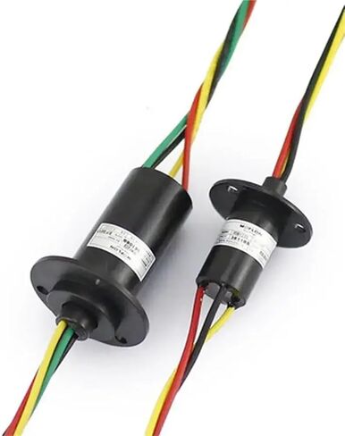 1pcs 2/3/4/5/6/12 Wires 2/5/10/20/30A Circuits 250Rpm Slip Ring 600V for Monitor Robotic IP51 Lead Length:300mm(6 Wires,20A) in Saudi Arabia