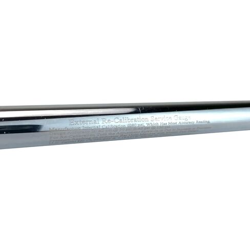 Haltec GA-155S-RCL-HD Recalibratable Dual Foot Truck Service Straight On and 30 Degree Angled Chrome Tire Air Gauge. Measures 10-150 PSI in 2 PSI Increments with Metal Indicator Bar. in Kuwait