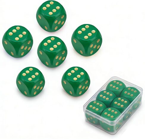 6 Pack Wooden Dice Set, 30mm Large 6 Sided D6 with Rounded Corners, Jumbo Solid Wood Game Dice for Table Board Games, DND, RPG, Math Learning & Party Favors (Multi-Color) in Kuwait