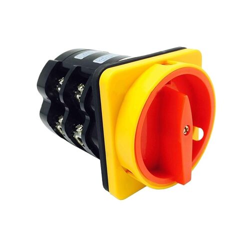 Rotary Switch Knob 2 Position 0-1 660V 60A Poles 4 Terminals Padlock Changeover Cam Main Power Cut Off HZ12-60/04 1Pcs in Saudi Arabia