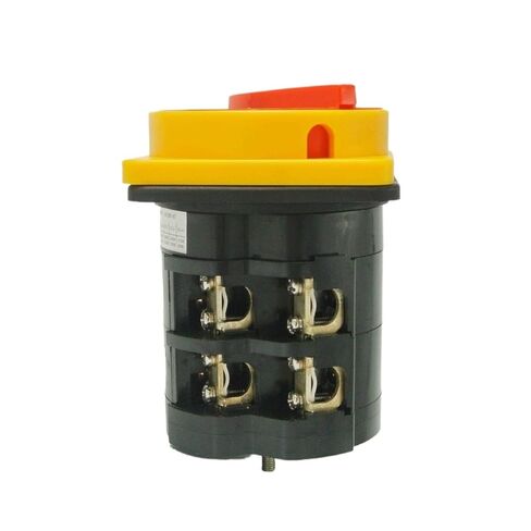 Rotary Switch Knob 2 Position 0-1 660V 60A Poles 4 Terminals Padlock Changeover Cam Main Power Cut Off HZ12-60/04 1Pcs in Saudi Arabia