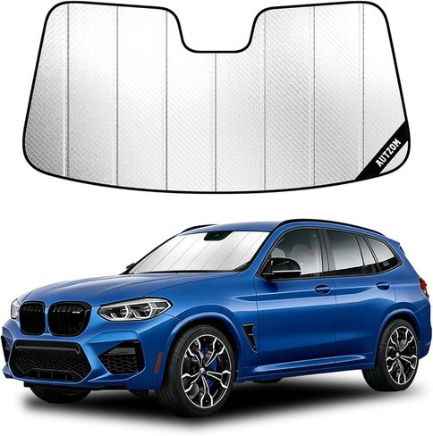 Windshield Sun Shade for BMW X3 (2018-2024), Custom-fit Windshield Cover, Protect Dashboard, Foldable Car Window Shades – BMW X3 Accessories in Saudi Arabia