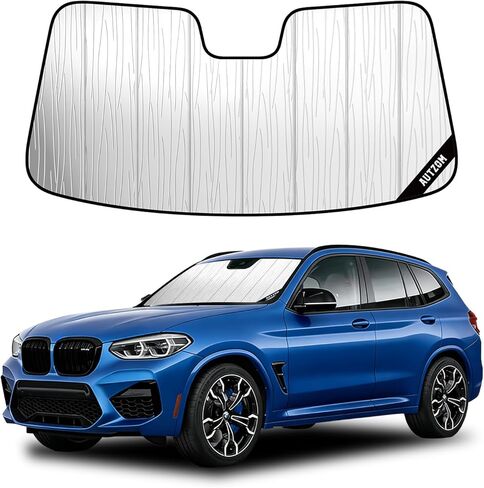 Windshield Sun Shade for BMW X3 (2018-2024), Custom-fit Windshield Cover, Protect Dashboard, Foldable Car Window Shades – BMW X3 Accessories in Saudi Arabia