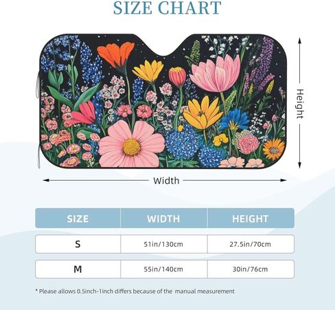 Windshield Sun Shade Butterfly Magic Flower Car Front Window Sunshade Cover for Truck SUV Blocks UV Rays Automotive Visor Interior Protector 51 x 27.5 inch in Saudi Arabia
