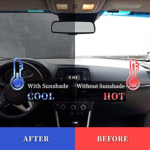Windshield Sun Shade Butterfly Magic Flower Car Front Window Sunshade Cover for Truck SUV Blocks UV Rays Automotive Visor Interior Protector 51 x 27.5 inch in Saudi Arabia