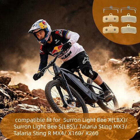 4 Pcs Front Rear Brake Pads for Electric Dirt Bike, Compatible with Surron LBX LBS, Talaria Sting MX3 R MX4, X160 X260, eRide Pro SS 2.0 S 72V, Rawrr Mantis X Mini R R17 48V, Mantis Mini Pup in Saudi Arabia