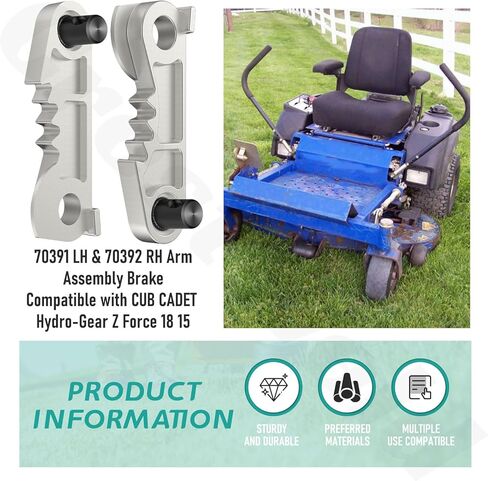 70392 HG-70392 Right Hand & 70391 Left Hand Brake Arm Kit for Hydro-Gear Cub Cadet Z-Force 15, Z-Force 18 in Saudi Arabia