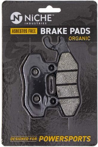 NICHE Brake Pad Set for Kawasaki Z400 Ninja 250R 300 43082-0081 43082-0128 Front Rear Organic Alloy Steel (Pack of 2) in Kuwait