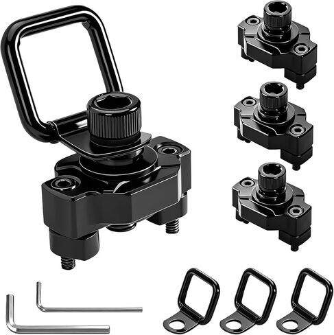 4PCS Aluminum Tie Down Anchors CFMOTO Accessories - Heavy Duty ATV UTV Cargo Bed Cleats Tie Down Anchor System Accessories Compatible with CFMOTO Cforce Zforce Uforce 1000 950 800 600 625 U10 Pro in Saudi Arabia