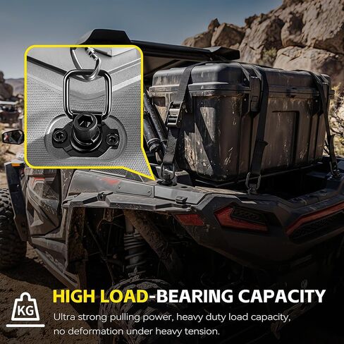 4PCS Aluminum Tie Down Anchors CFMOTO Accessories - Heavy Duty ATV UTV Cargo Bed Cleats Tie Down Anchor System Accessories Compatible with CFMOTO Cforce Zforce Uforce 1000 950 800 600 625 U10 Pro in Saudi Arabia