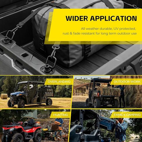 4PCS Aluminum Tie Down Anchors CFMOTO Accessories - Heavy Duty ATV UTV Cargo Bed Cleats Tie Down Anchor System Accessories Compatible with CFMOTO Cforce Zforce Uforce 1000 950 800 600 625 U10 Pro in Saudi Arabia