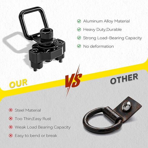 4PCS Aluminum Tie Down Anchors CFMOTO Accessories - Heavy Duty ATV UTV Cargo Bed Cleats Tie Down Anchor System Accessories Compatible with CFMOTO Cforce Zforce Uforce 1000 950 800 600 625 U10 Pro in Saudi Arabia