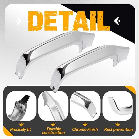 KUAFU Pair Front Bumper Guards Compatible with 1964 Chevy Chevrolet Impala Bel Air Biscayne Steel Chrome Silvery in Kuwait