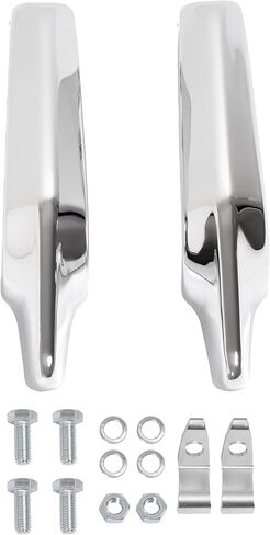 KUAFU Pair Front Bumper Guards Compatible with 1964 Chevy Chevrolet Impala Bel Air Biscayne Steel Chrome Silvery in Kuwait