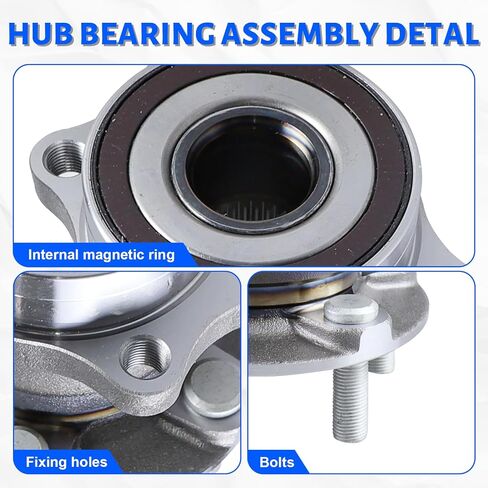 2 x 512518 Rear Wheel Bearing Hub Assembly with 5 Lug Compatible with Subaru XV Crosstrek 2013-2015,Fit for Subaru Crosstrek 2016-2020,Fit for Subaru Impreza 2012-2021 in Kuwait
