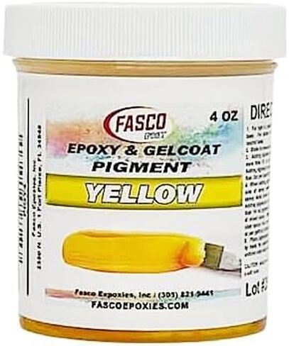 Yellow Pigment for Epoxy Resin & Gelcoat – Concentrated Colorant - 4oz in Saudi Arabia