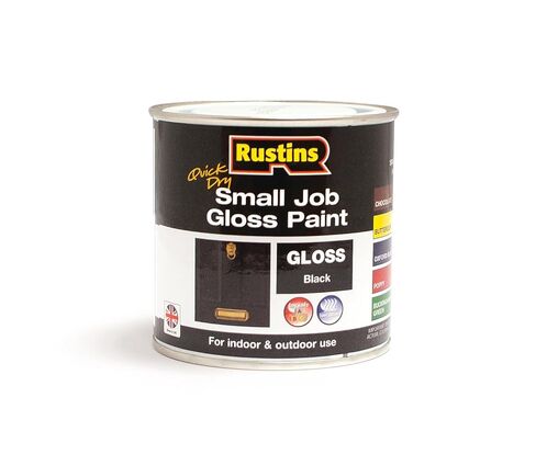 Rustins Small Job Black Gloss Paint 250ml in Kuwait