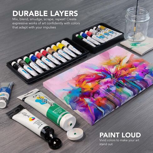 Daler Rowney System3 Titanium White 150ml Acrylic Paint Tube - Acrylic Painting Supplies for Artists and Students - Artist Paint for Murals Canvas and More - Art Paint for All Skill Sets in Kuwait