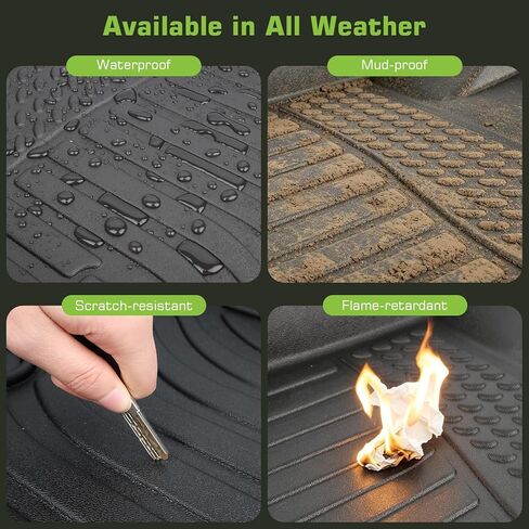 Floor Mats for Ford Escape 2020-2025 2026 (Not for Hybrid), TPE Waterproof Non-Slip All Weather Protection Custom (Floor Mats & Cargo Liner) in Kuwait