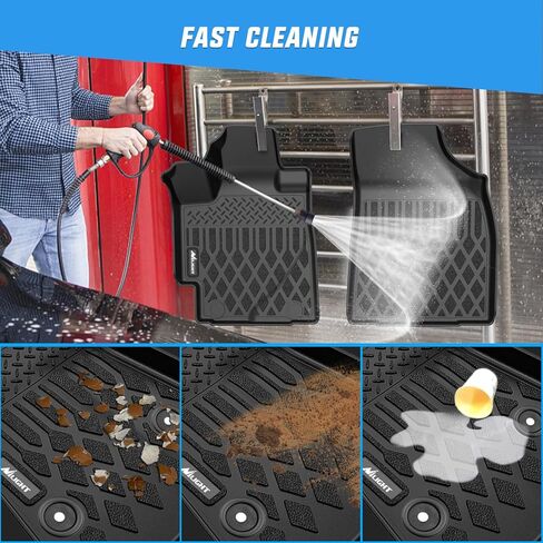 Nilight TPE Floor Mats for Toyota Highlander (Not for Hybrid) 2008 2009 2010 2011 2012 2013 All Weather Custom Fit Heavy Duty Floor Liners in Saudi Arabia