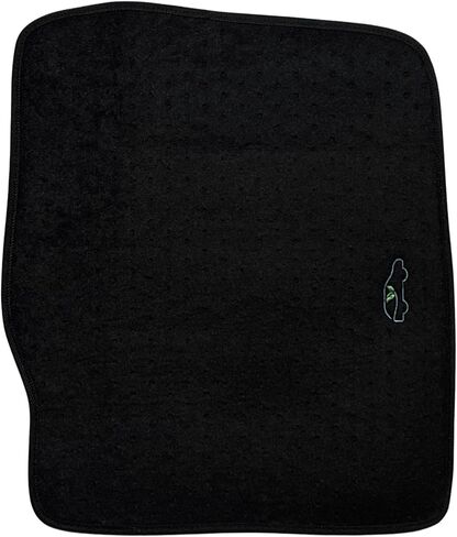 ecoMats Carpet Floor Mats Custom Fit for 2020 to 2026 Ford Explorer with Non-Slip Driver Heel Pad and Safety Lock, 1st and 2nd Row Set, Black, Explorer in Saudi Arabia