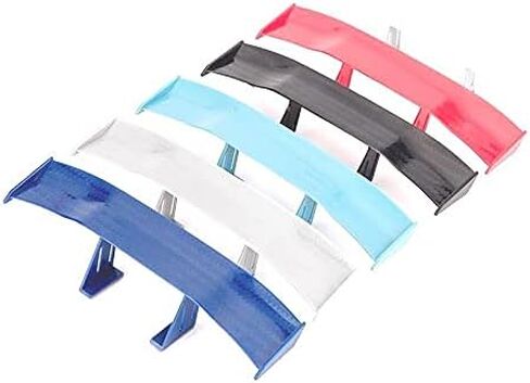 5Pcs Assorted Color Universal Car Spoiler Wing Auto Car Tail Wing Mini Auto Carbon Fiber Texture Decoration Auto Car Rear Tail Decoration,6.7 Inch(Assorted Color) in Kuwait