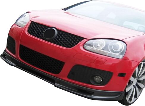 FREEMOTOR802® المصد الأمامي للشفاه الفاصل لسد الهواء، يناسب 2006-2009 Volkswagen Golf GTI & Jetta Mk5، نمط من النوع A غير مطلي باللون الأسود PU قطعة واحدة من واقي الحماية السفلي لتزيين الجسم السفلي in Kuwait