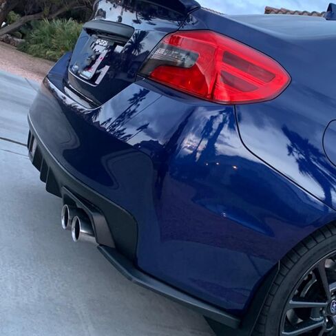 Rear Bumper Lip Spoiler for Subaru WRX STI 2015 2016～2020 2021 Wrap Angle Protector Accessories Trim ABS 2pc Black in Saudi Arabia