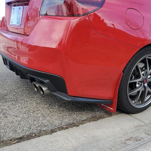 Rear Bumper Lip Spoiler for Subaru WRX STI 2015 2016～2020 2021 Wrap Angle Protector Accessories Trim ABS 2pc Black in Saudi Arabia