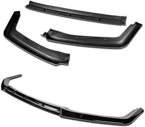 9pcs Combo Front Bumper Body Kit Lip + Side Skirt Extensions Diffuser Compatible with 2017-2021 Honda Civic Hatchback Models Only 2018 2019 2020 (Painted Black) in Saudi Arabia