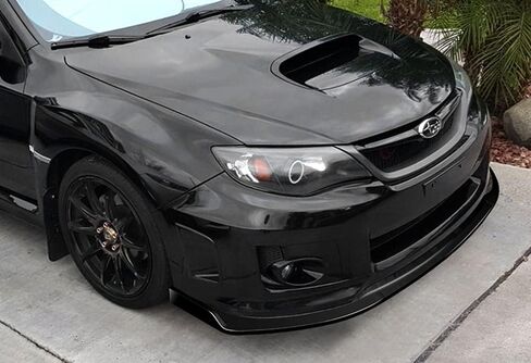 Q1-TECH, Front Bumper Lip fit for compatible with 2011-2014 Subaru Impreza WRX STi, Front Bumper Lip Spoiler Air Chin Body Kit Splitter Painted Glossy Black ABS, 2012 2013 (CS2 Style) in Kuwait