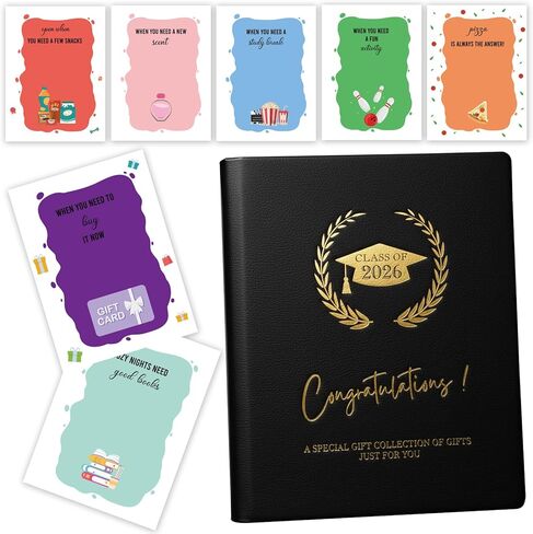 Graduation Gifts 2026, High School / College Graduation Gift Card Book, First Year of College Survival Kit from Parents for Her Girls Teens Students, Class of 2026 Gift Card / Cash Holder booklet in Saudi Arabia