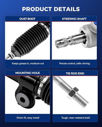 KAX Hydraulic Power Steering Rack and Pinion Assembly Fits 2002-2006 Camry LE, Replace Part # 26-2605 in Kuwait