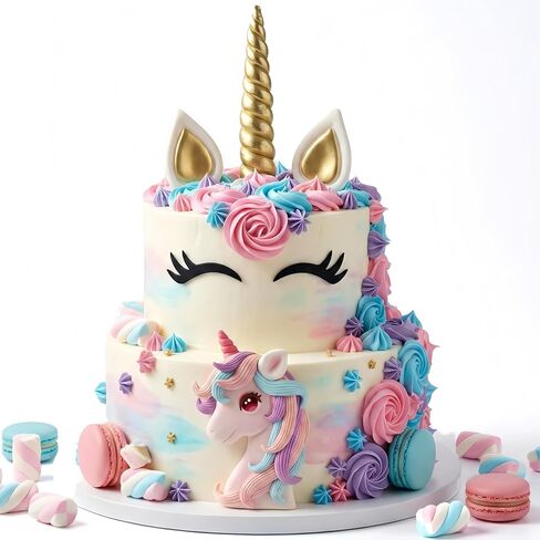 Unicorn Cake Topper Unicorn Party Decorations Unicorn Birthday Cake Decorations (pink5) in Kuwait