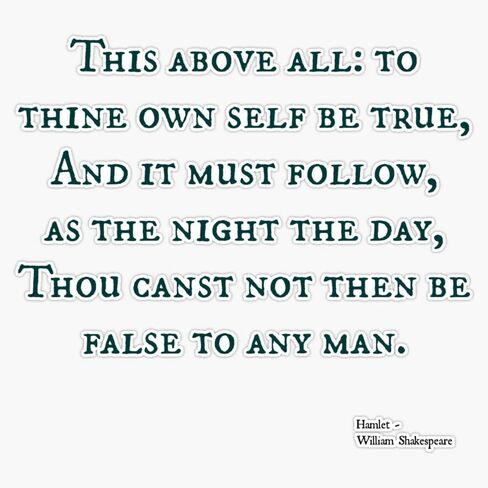 Hamlet quote Bumper Sticker Vinyl Decal 5 inches in Kuwait