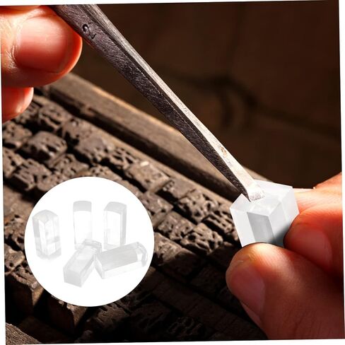 Veemoon 5pcs Long-Lasting Organic Seal Material Stamps Block Stamps for Scrapbooking Craft DIY in Kuwait
